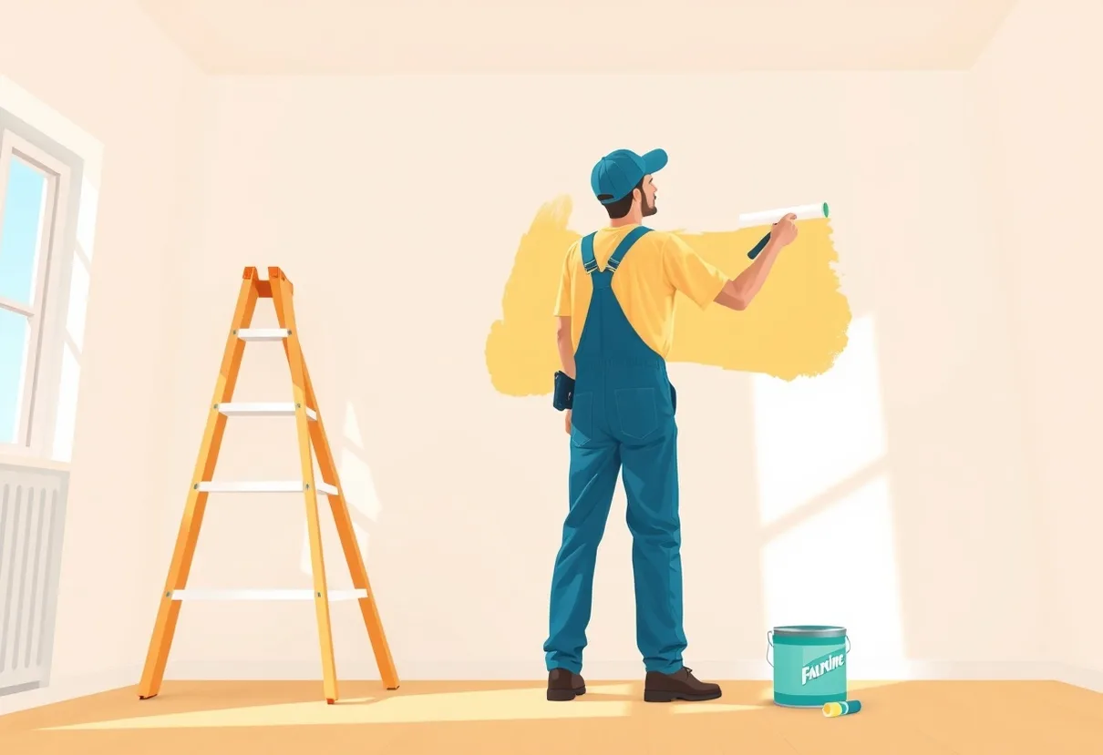 Peintre Le Cannet 06110 en intervention sur un chantier